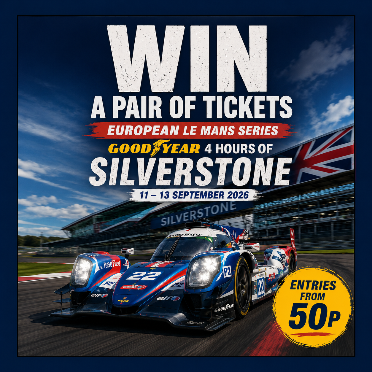 WIN A PAIR OF TICKETS TO THE EUROPEAN LE MANS SERIES AT SILVERSTONE